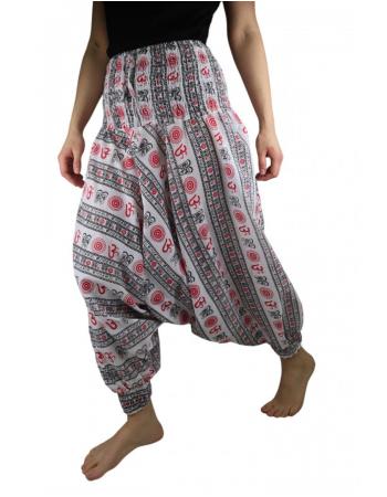Spodnie haremki szarawary alladynki JOGA HIPPIE (LKT 102 W)