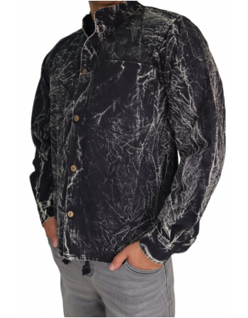 Koszula konopno-bawełniana zapinana na guziki NEPAL STONEWASHED (LKK 264 B)