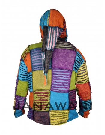 Ocieplana bluza bawełniana z Nepalu HIPIE HANDMADE (PN 013J F)