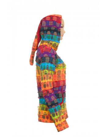 Bluza bawełniana TĘCZOWE SOWY (PN 119)